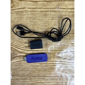 Roku Streaming Stick (2nd Generation) Purple 3500X  & Power Adapter, NO‎ Remote